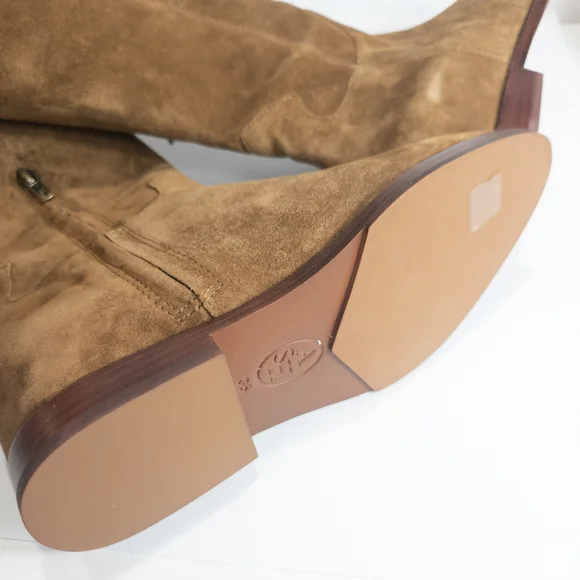 Ash Jess Tall Suede Over the Knee Hidden Wedge Boots Russet Brown -6 - Picture 6 of 6